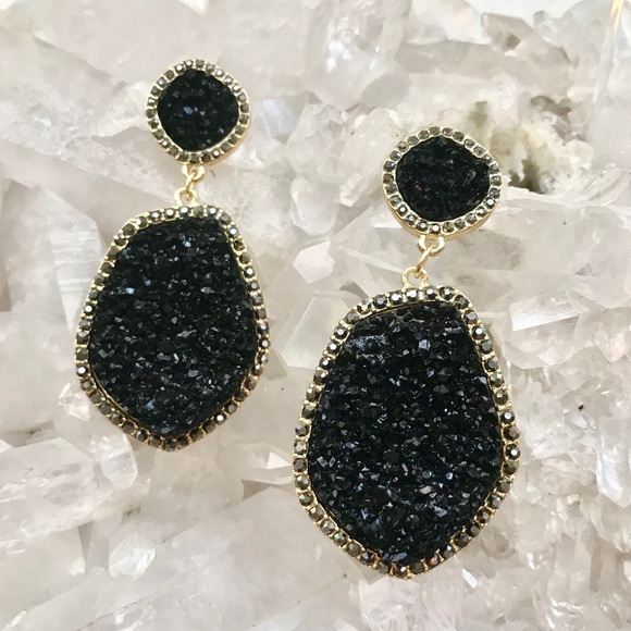 Anthropologie Midnight Drop Earrings - Picture 7 of 8